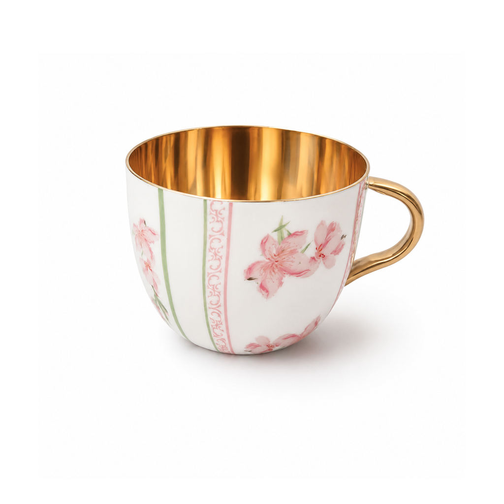 Humming Tea Cups | Set of 2 | Pink & White