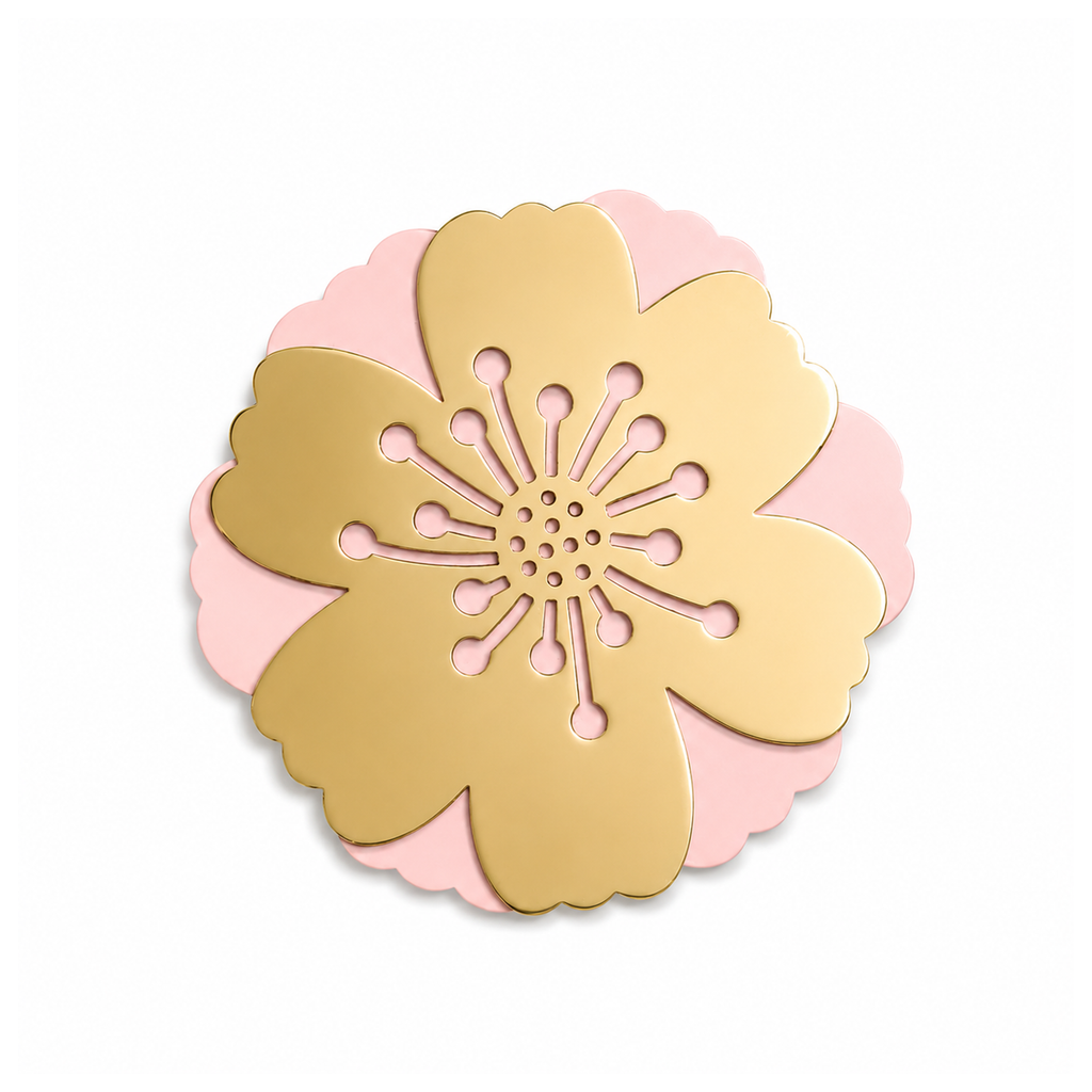 Gilded Tea Set with Coasters |  Gift Box  | Set of 9